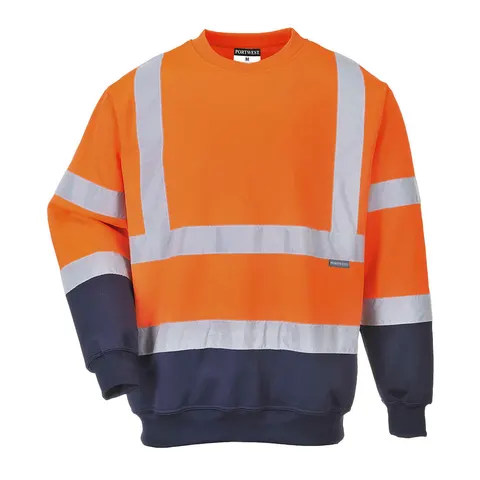 Dwukolorowa bluza ostrzegawcza Orange/Navy
