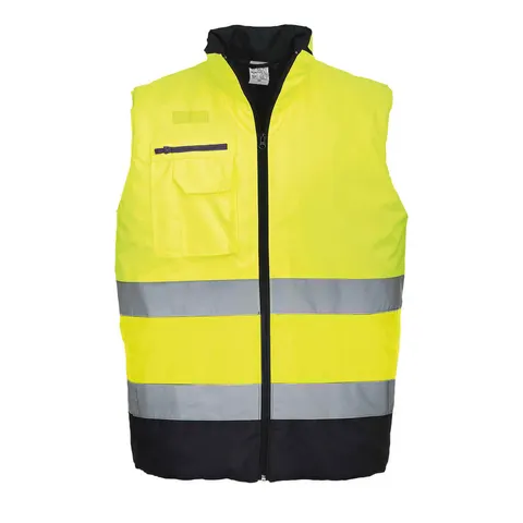 Dwukolorowy ocieplacz ostrzegawczy Yellow/Navy