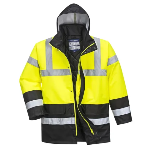 Dwukolorowa kurtka ostrzegawcza Traffic Yellow/Black