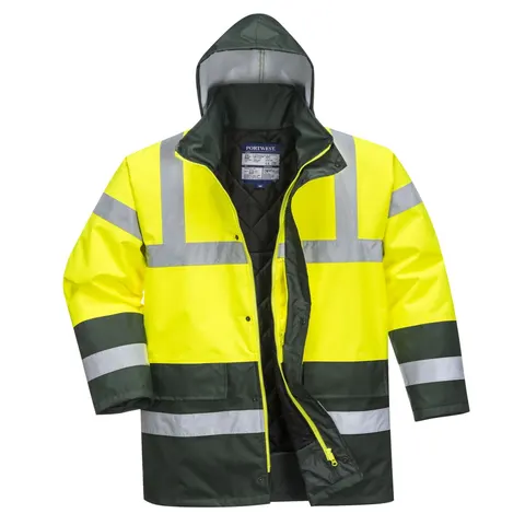 Dwukolorowa kurtka ostrzegawcza Traffic Yellow/Green