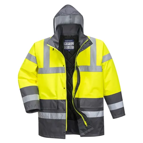 Dwukolorowa kurtka ostrzegawcza Traffic Yellow/Grey