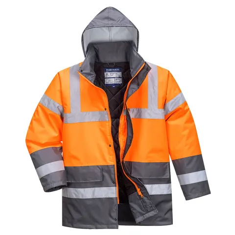 Dwukolorowa kurtka ostrzegawcza Traffic Orange/Grey