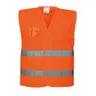 Kamizelka ostrzegawcza - do połowy siatkowa Orange