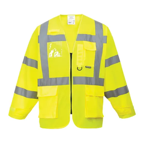 KAMIZELKA OSTRZEGAWCZA EXECUTIVE Z RĘKAWAMI Yellow
