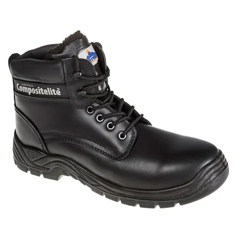 Trzewik kompozytowy Thor, ocieplany futrem S3 CI Black