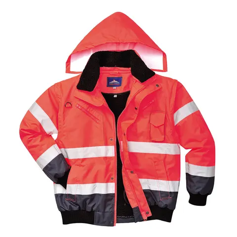 Kontrastowa kurtka ostrzegawcza Bomber 3 w 1 Red/Navy