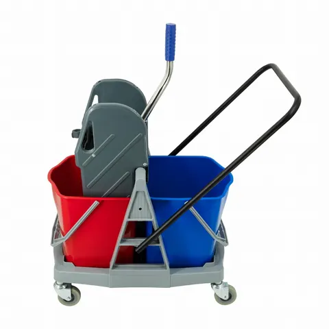 Wózek 2x17l z prasą ABS ( 2 szt.) Sacler