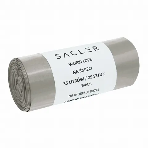 Sacler worki na śmieci LDPE 35l (25) białe