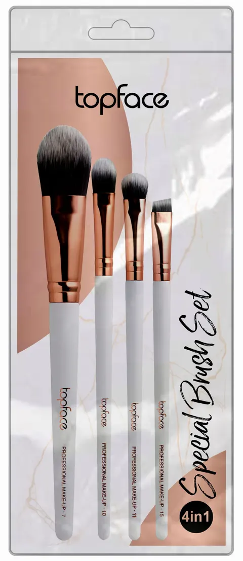 Topface Special Brush Set 4in1 (7-10-11-15) - Pedzel zestaw