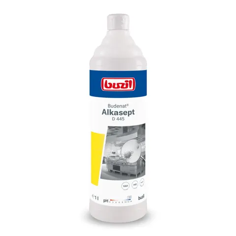 Buzil Budenat Alkasept 1l D445 DELIKATNY ŚRODEK DEZYNFEKUJĄCY DO MATERIAŁÓW