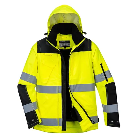 Kurtka Ostrzegawcza Pro 3 w 1 Yellow/Black
