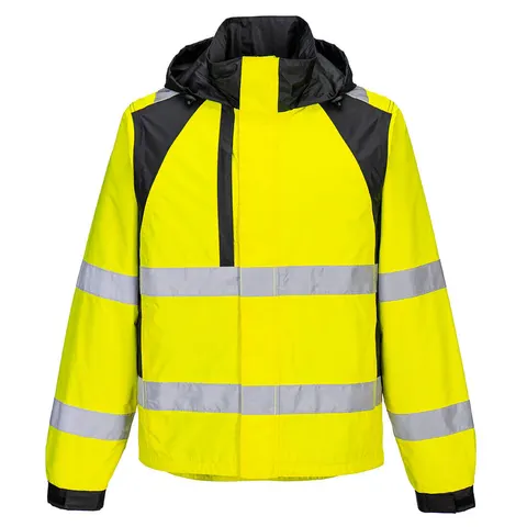 Wodoodporna kurtka ostrzegawcza WX2 Eco Yellow/Black