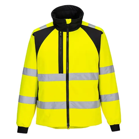 Kurtka ostrzegawcza Softshell WX2 Eco (2L) Yellow/Black