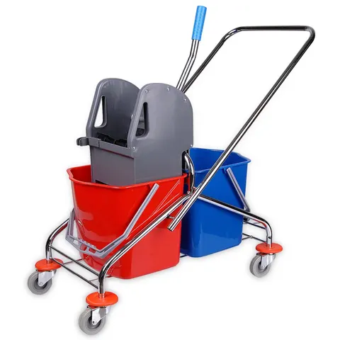 Sacler Wózek 2x23l z prasą podstawa metal (2szt.)