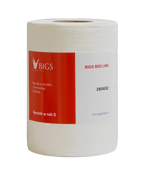 Ręcznik w roli 2 warstwowy Celuloza mini BIGS Red Line 280652 65m / 12 rolek