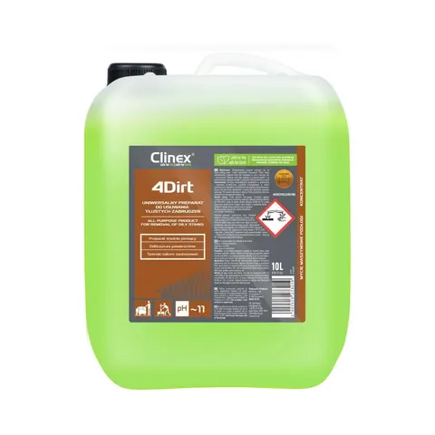 CLINEX 4DIRT 10L odtłuszczacz do silnych zabrudzeń