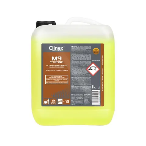 CLINEX M9 STRONG 5L płyn do gruntowego mycia posadzek
