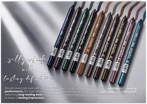 Topface Pro Satin Seal Eyeliner 18H – Satynowa kredka do oczu