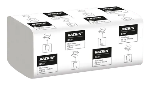 35564 Katrin Basic Hand Towel Zig Zag 2 Handy Pack