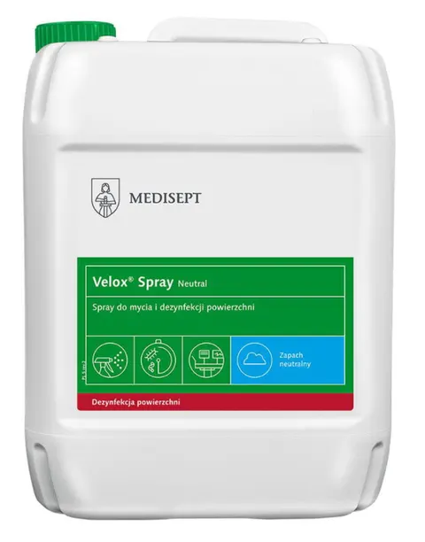 Velox Spray Medisept Neutral - płyn do dezynfekcji powierzchni i narzędzi 5L