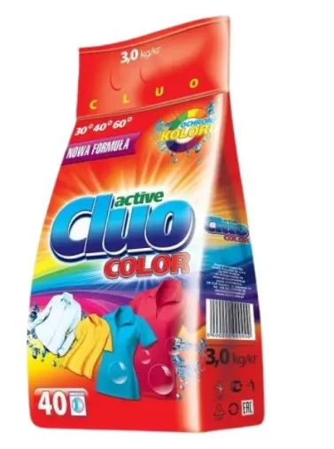 CLUO ACTIVE COLOR 3kg proszek do prania