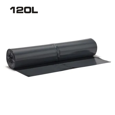 Worki na odpady 120L czarne 25 sztuk