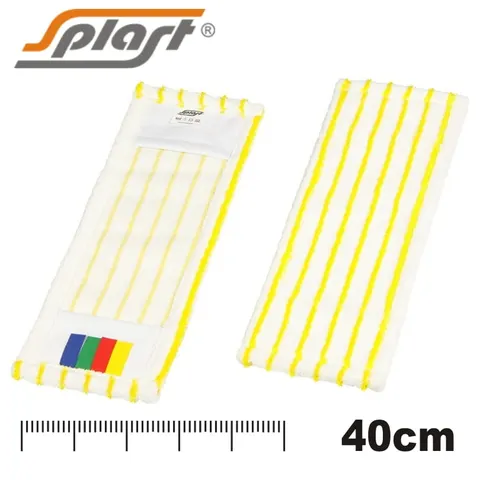 SPLAST kieszeniowy mop płaski z mikrofazy "grunt" 40 cm