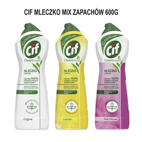 CIF CREAM LEMON mleczko z mikro kryształkami 500ml