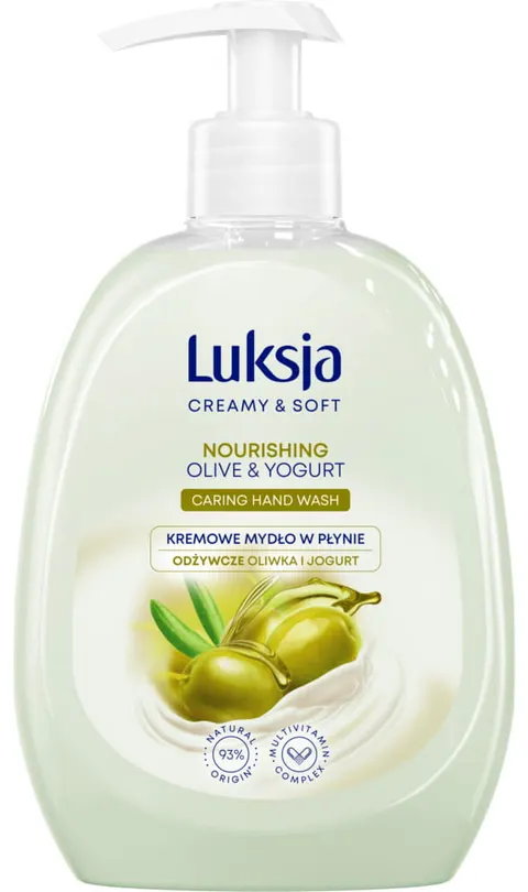 LUKSJA mydło w płynie z pompką 500ML - oliwka & jogurt