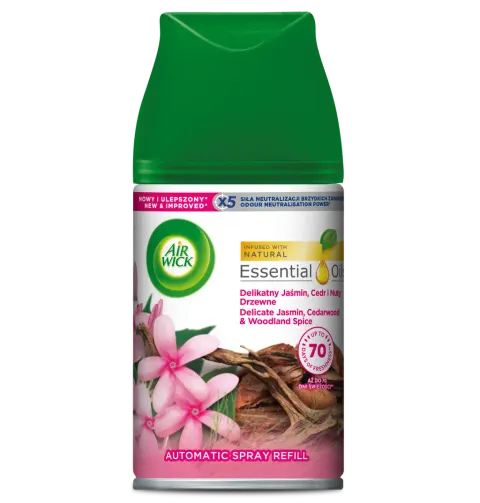 AIR WICK FRESHMATIC wkład 250ml JAŚMIN, CEDR i NUTY DRZEWNE