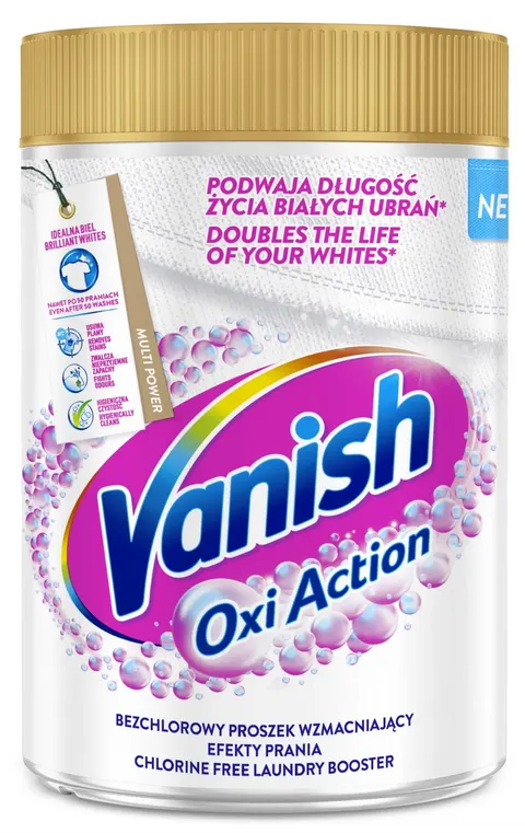 VANISH Proszek Oxi Action White 625g Odplamiacz do prania