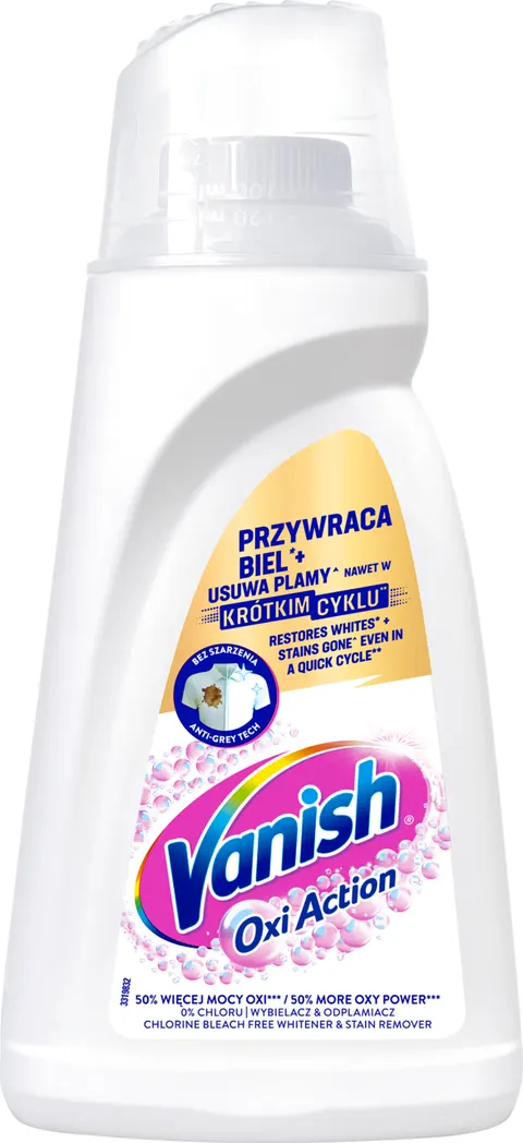 VANISH Żel Oxi Action White 1L Odplamiacz do białych tkanin