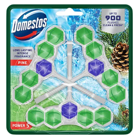 DOMESTOS Power 5 zawieszka do WC 3x55g Pine