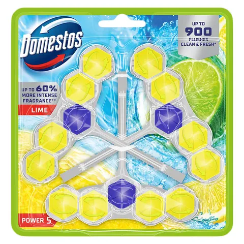 DOMESTOS Power 5 zawieszka do WC 3x55g Lemon