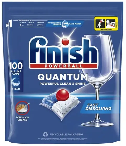 FINISH POWERBALL QUANTUM REGULAR 100sztuk kapsułki do mycia naczyń w zmywarce