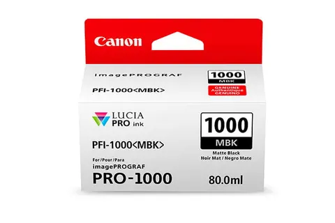 Tusz CANON PFI-1000 MBK – czarny matowy (80 ml)