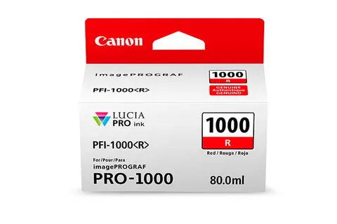 Tusz CANON PFI-1000 R – czerwony (80 ml)