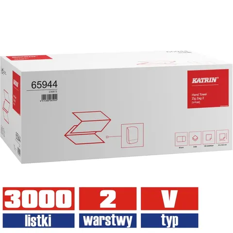 65944 KATRIN Classic ręcznik składany 2warstwowy 3000 listków