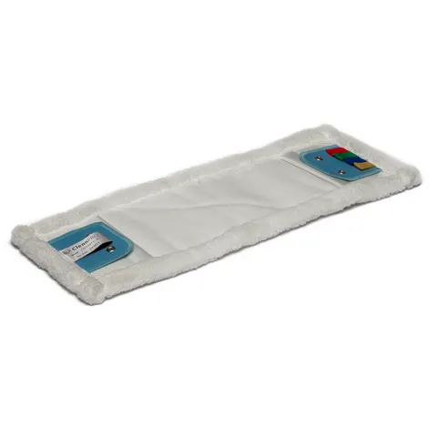 CleanPRO mop płaski mikrofibra "DUO" KLIPS/KIESZEŃ 40cm