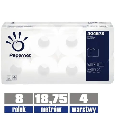 404578 PAPERNET 4-warstwowy papier toaletowy 150listków
