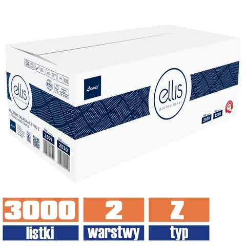 2509 LAMIX Professional ręcznik Z-fold 100% celuloza 3000 listków