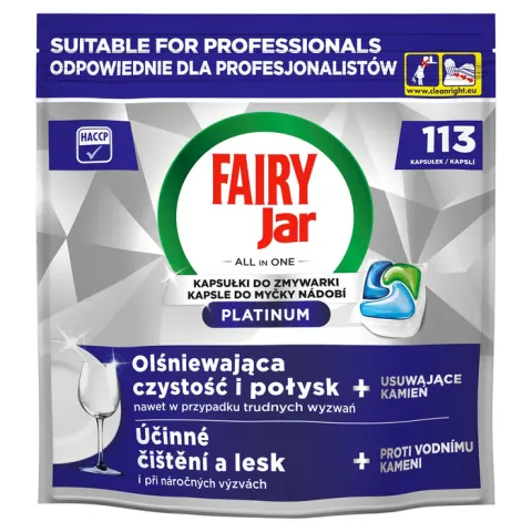FAIRY JAR Professional Platinum Regular 113 sztuk kapsułki do zmywarek