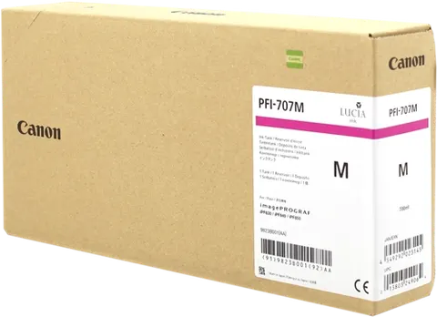 Tusz CANON PFI-707 M - purpurowy (700 ml)