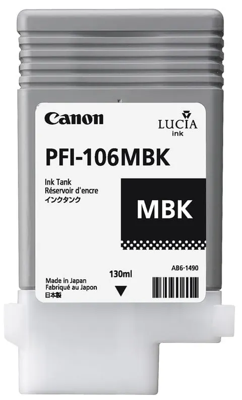 Tusz CANON PFI-106 MBK - czarny matowy (130 ml)