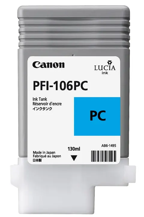 Tusz CANON PFI-106 PC - jasny błękitny (130 ml)