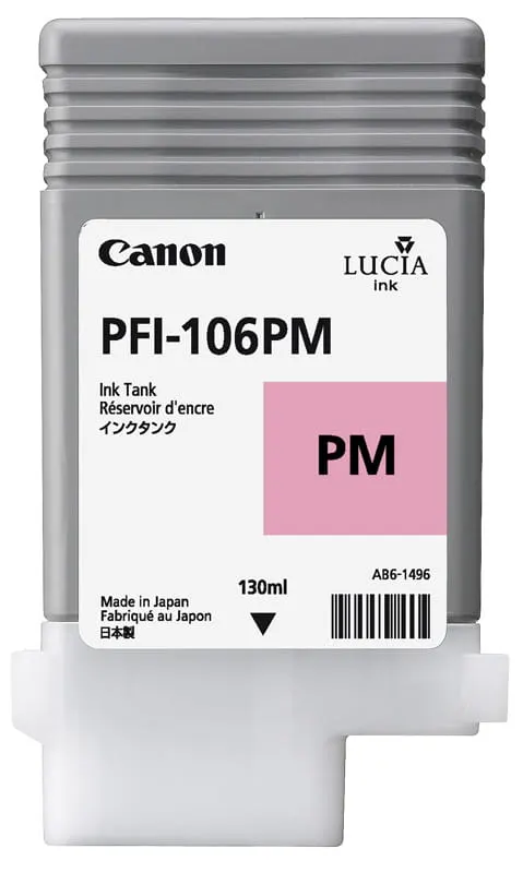 Tusz CANON PFI-106 PM - jasny purpurowy (130 ml)