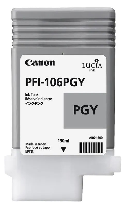 Tusz CANON PFI-106 PGY - jasny szary (130 ml)