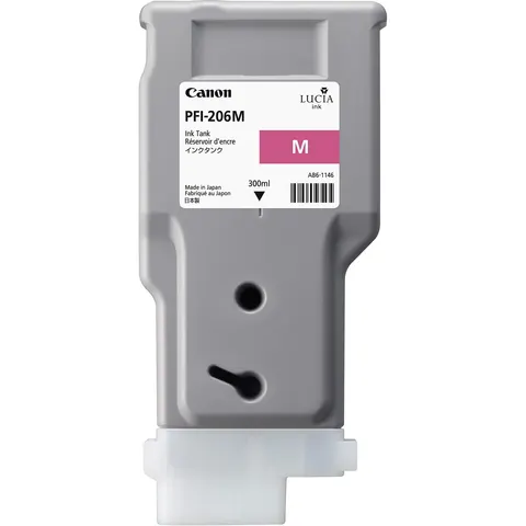 Tusz CANON PFI-206 M - purpurowy (300 ml)