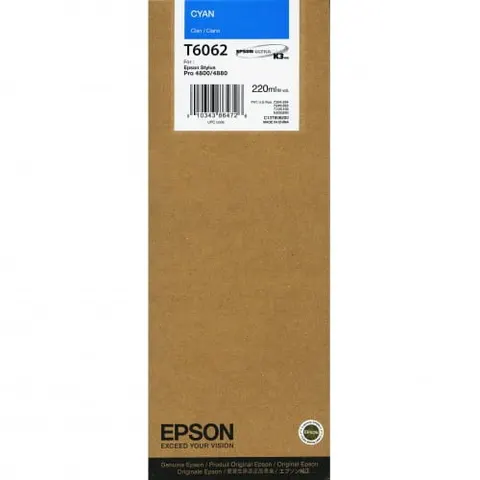 Tusz EPSON T6062 C – błękitny (220 ml)