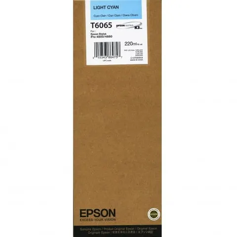 Tusz EPSON T6065 LC – jasny błękitny (220 ml)